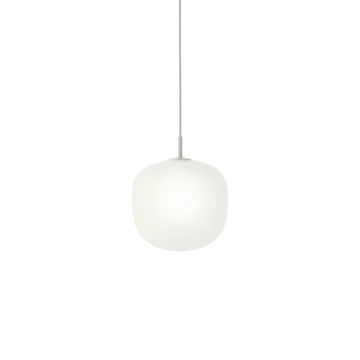 Muuto - Rime Pendelleuchte Ø 25 cm, opal / grau