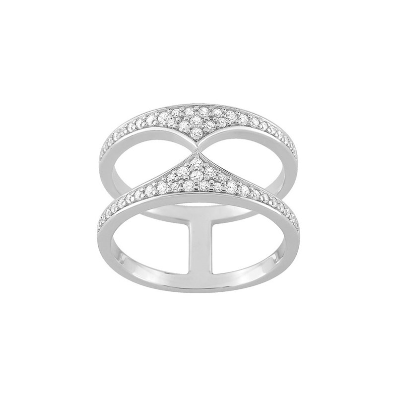 Bague femme - Oxyde de zirconium - Argent 925