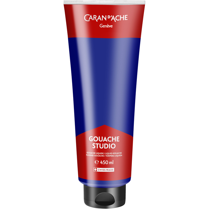 Caran d'Ache Deckfarbe Gouache Studio, 450 ml, ultramarinblau, 1 Stück