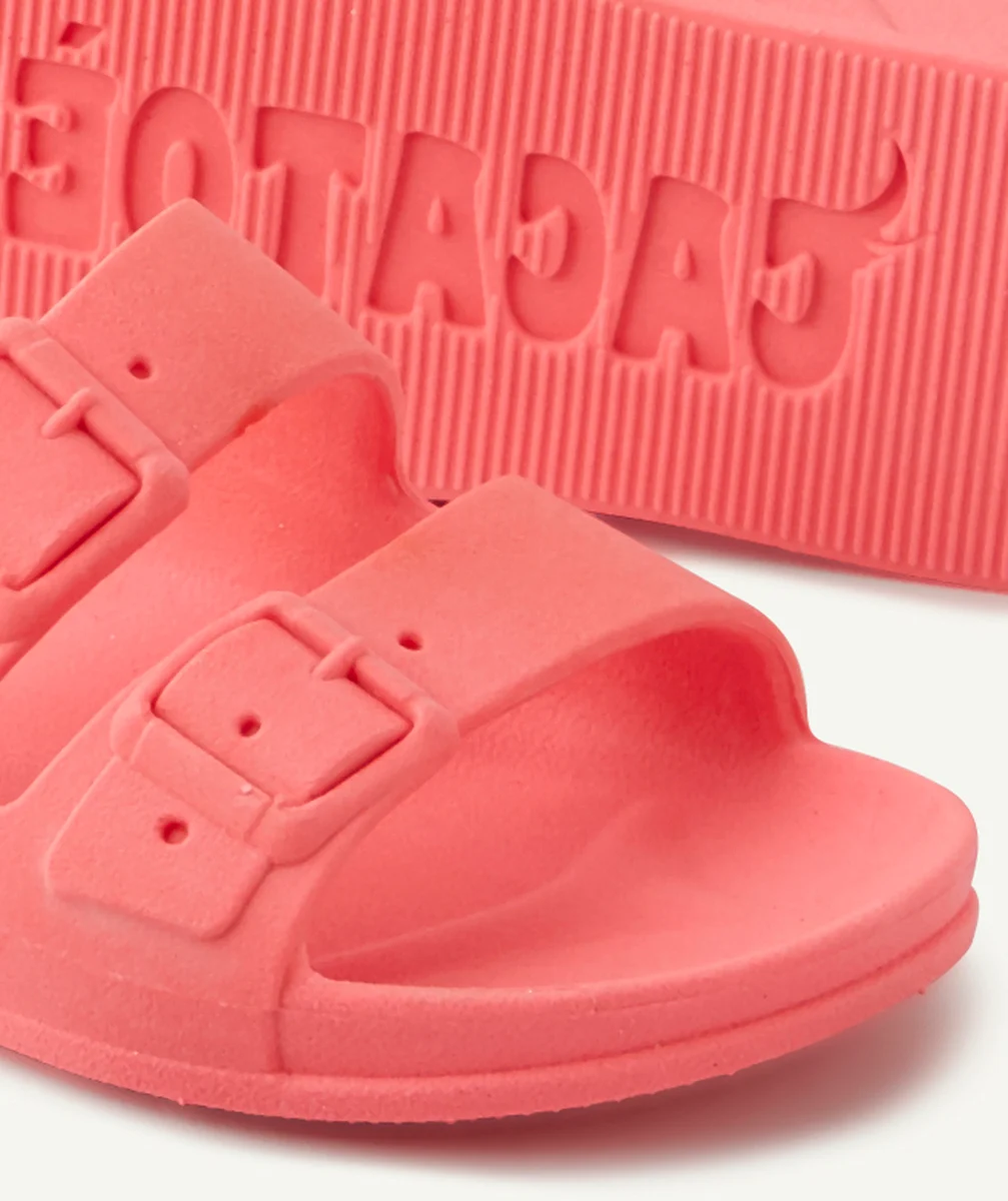 CACATOESSANDALES ROSE FLUO PARFUMÉES ENFANT