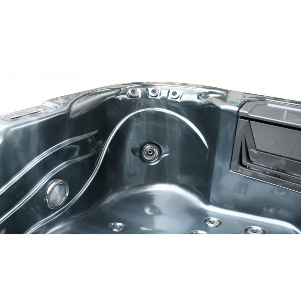 Badstuber Tahiti outdoor whirlpool 3 persoons parelgrijs