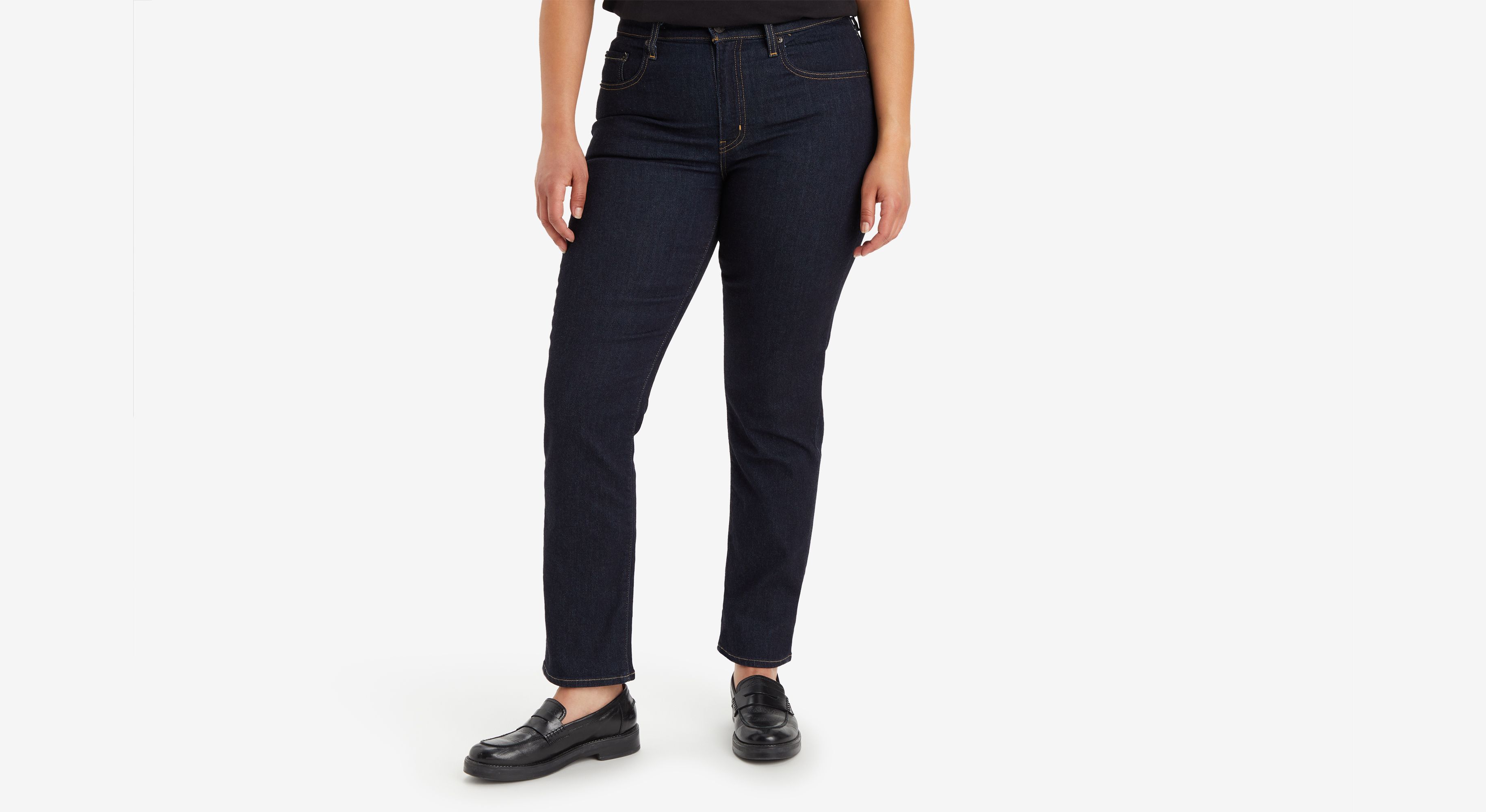 Jean 724™ taille haute droit - Dark Indigo Rinse - Bleu