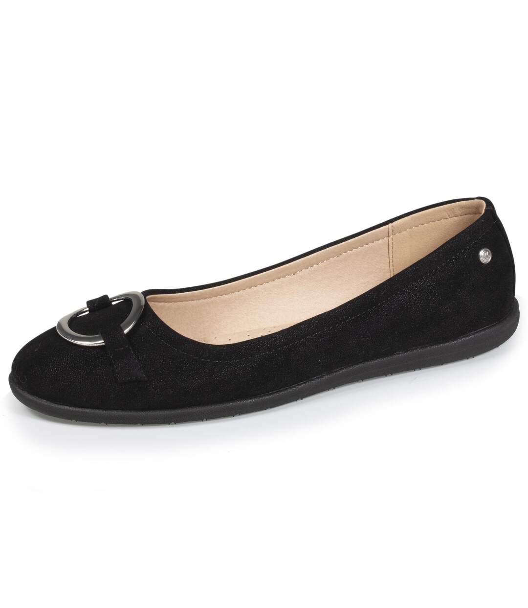 Isotoner Ballerines femme avec boucle argentée
