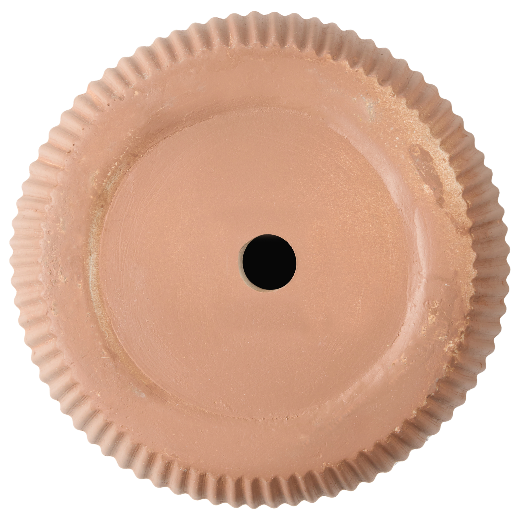 Beliani - EANTIO - Bloempot - 37 x 37 x 56 cm - Bruin - Kleivezels