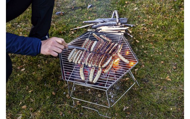 Origin Outdoors Hexagon Grill und Feuerschale 40 x 45 cm