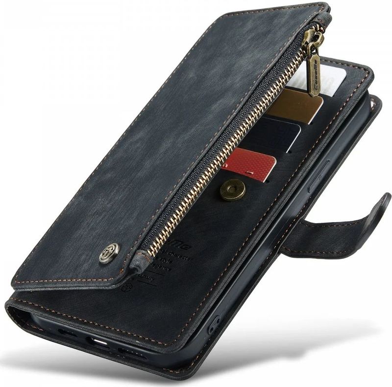 CaseMe - C30 - Hoesje - Zwart - Apple iPhone 13 Pro Max - Pasjeshouder Book Case
