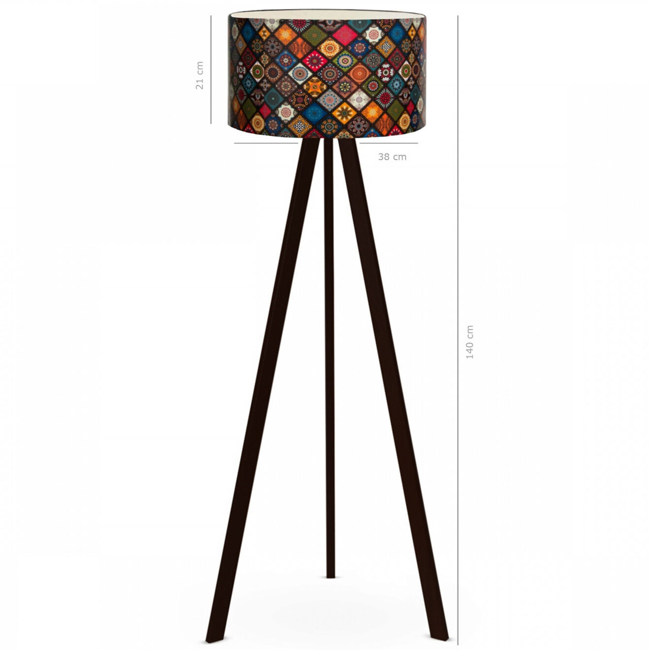 Opviq Lampadaire AYD multicolore - 21x38x140 cm