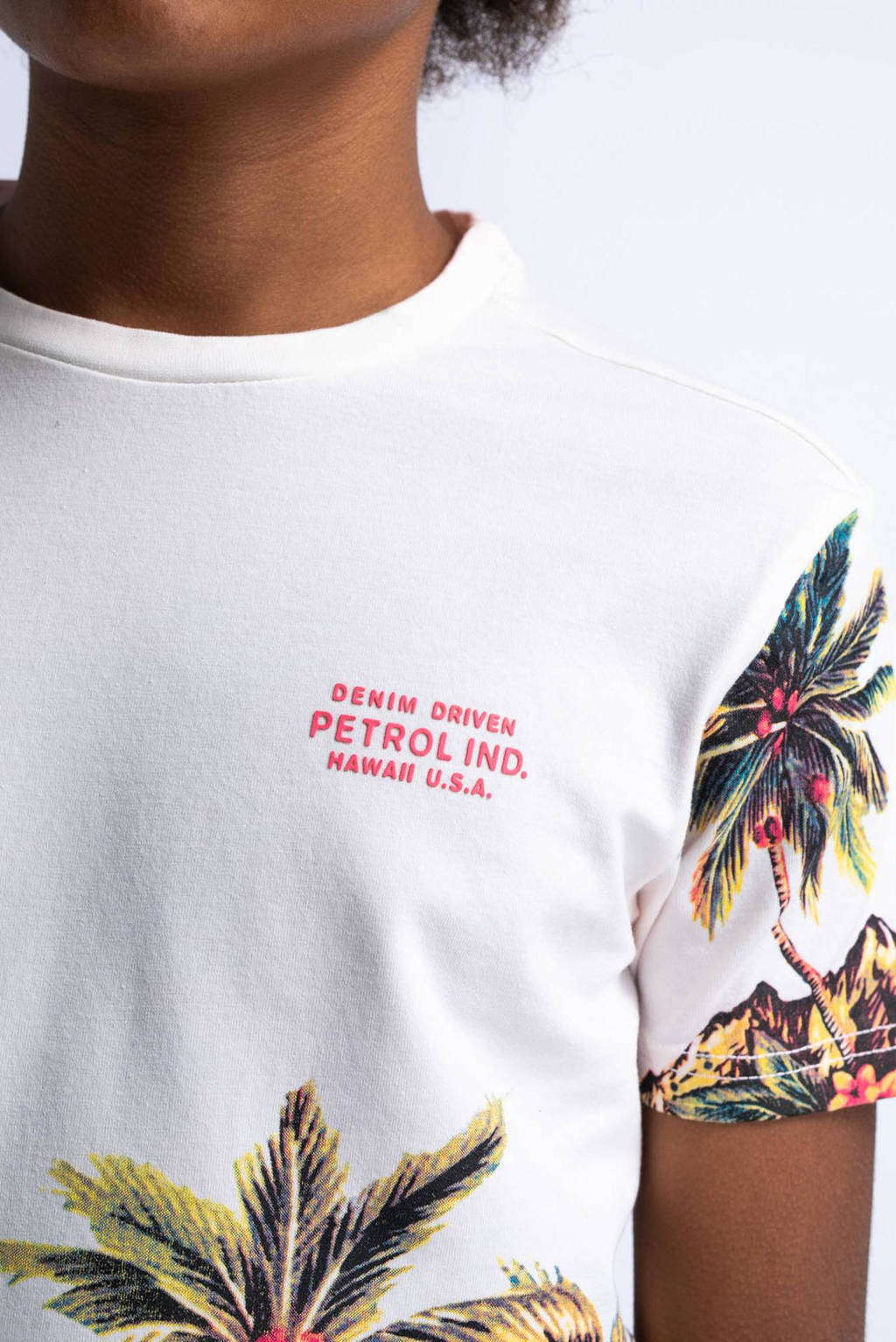 Petrol Industries T-shirt met all over print multicolor