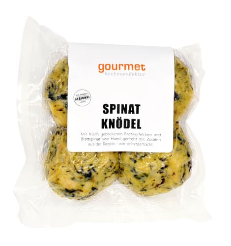 Gourmet Kochmanufaktur Spinatknödel