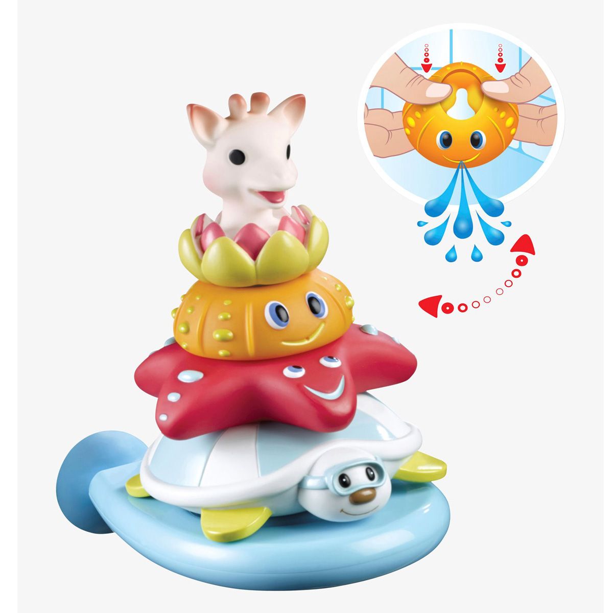 Pyramide de bain Sophie la girafe