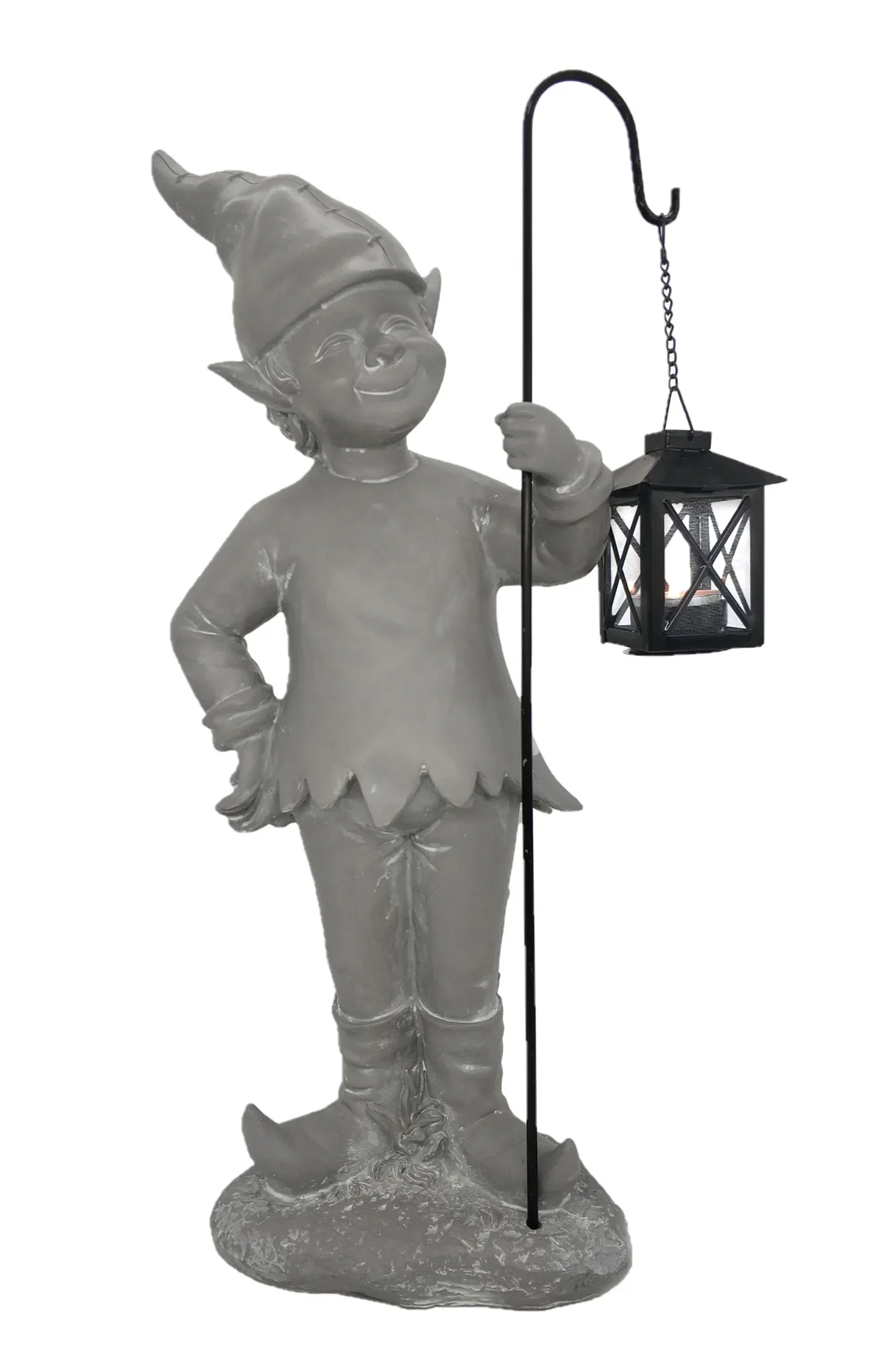 Hagenisse med lykt Dobby Høyde 51 cm