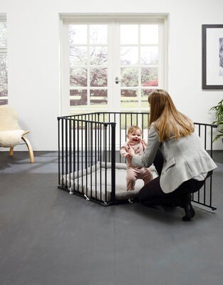 BabyDan Lekegrind Flex Inkl. Lekematte Svart