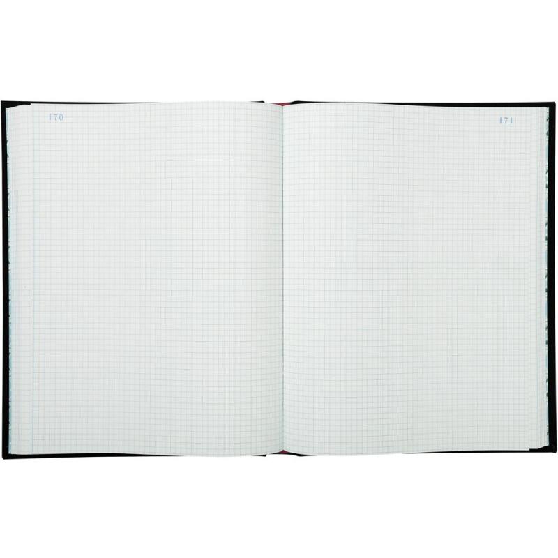Registre 32x25cm 5x5 folioté 300 pages - Noir