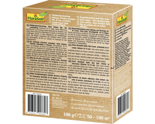 FloraSelf Nature wilde kruidenmix voor maximaal 100 m²