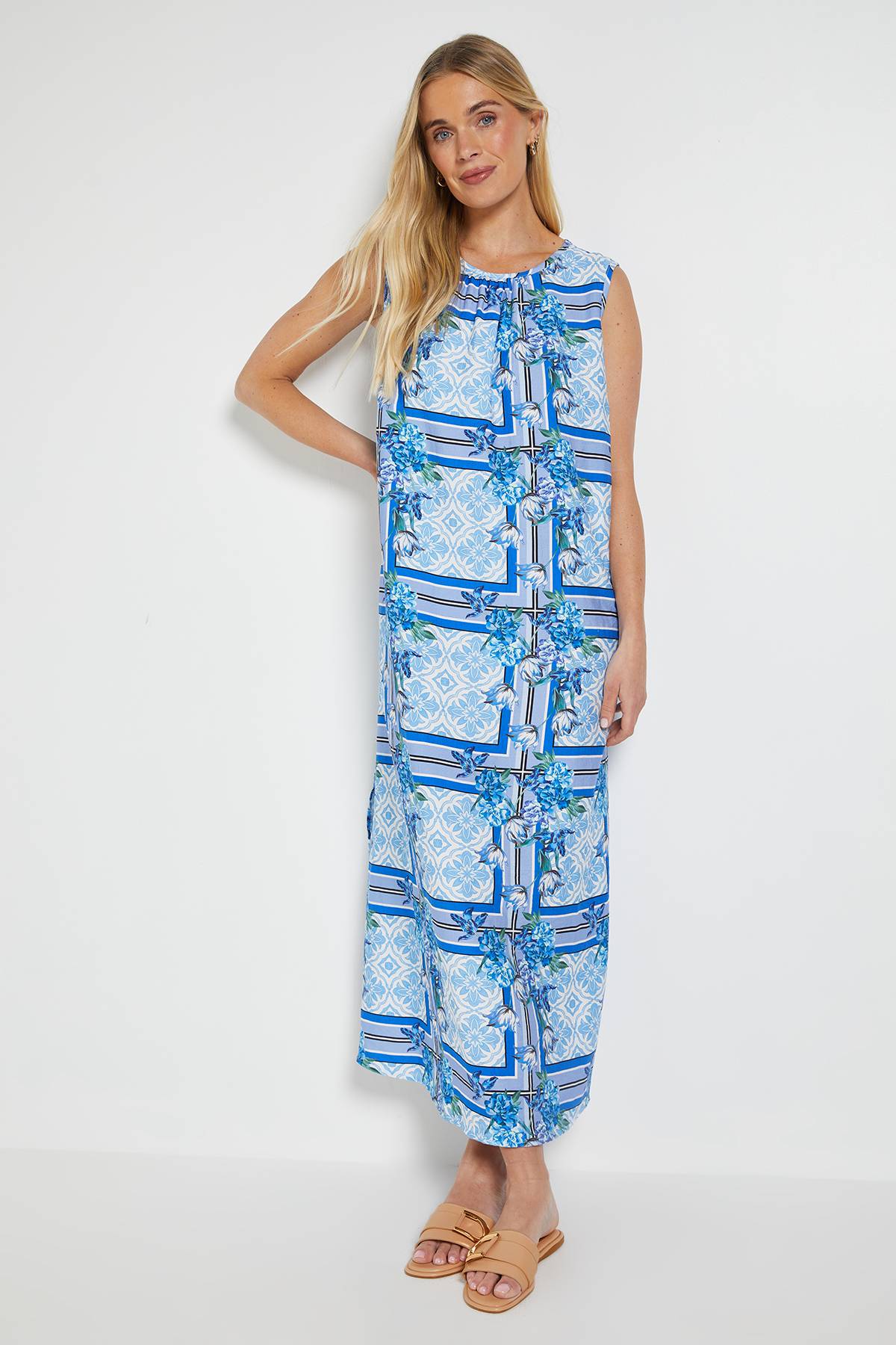 Wallis Robe Maxi Tropicale D'été Petite