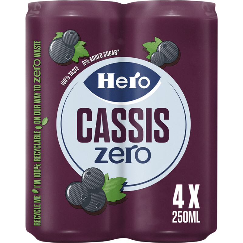 Hero Cassis zero 4-pack
