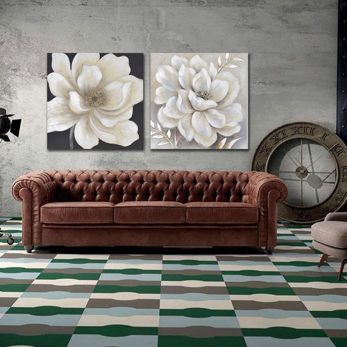 Signes Grimalt - Cuadro Flor Blanca Blanco