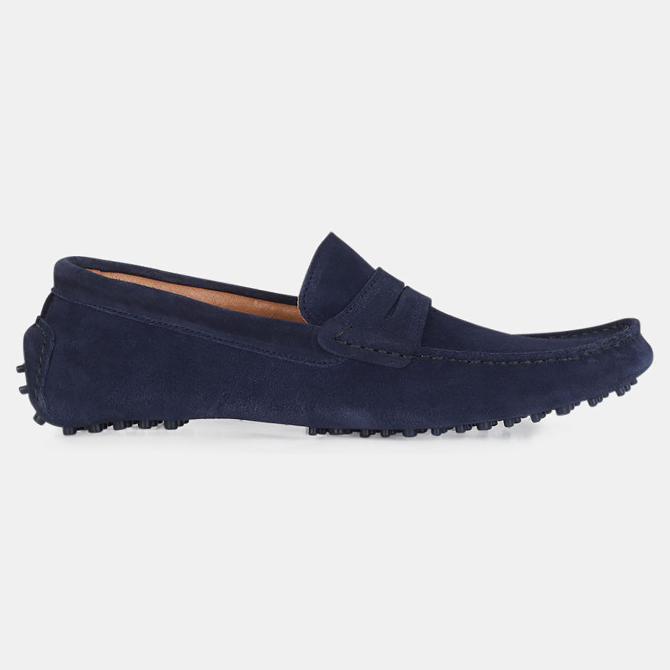 Comptoir GL Mocassins en Cuir bleu marine