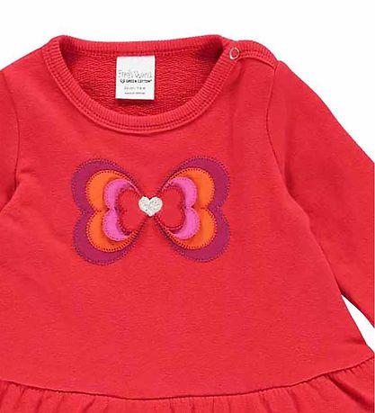 Freds WoRød Sweatkjole - Heart - Lollipop