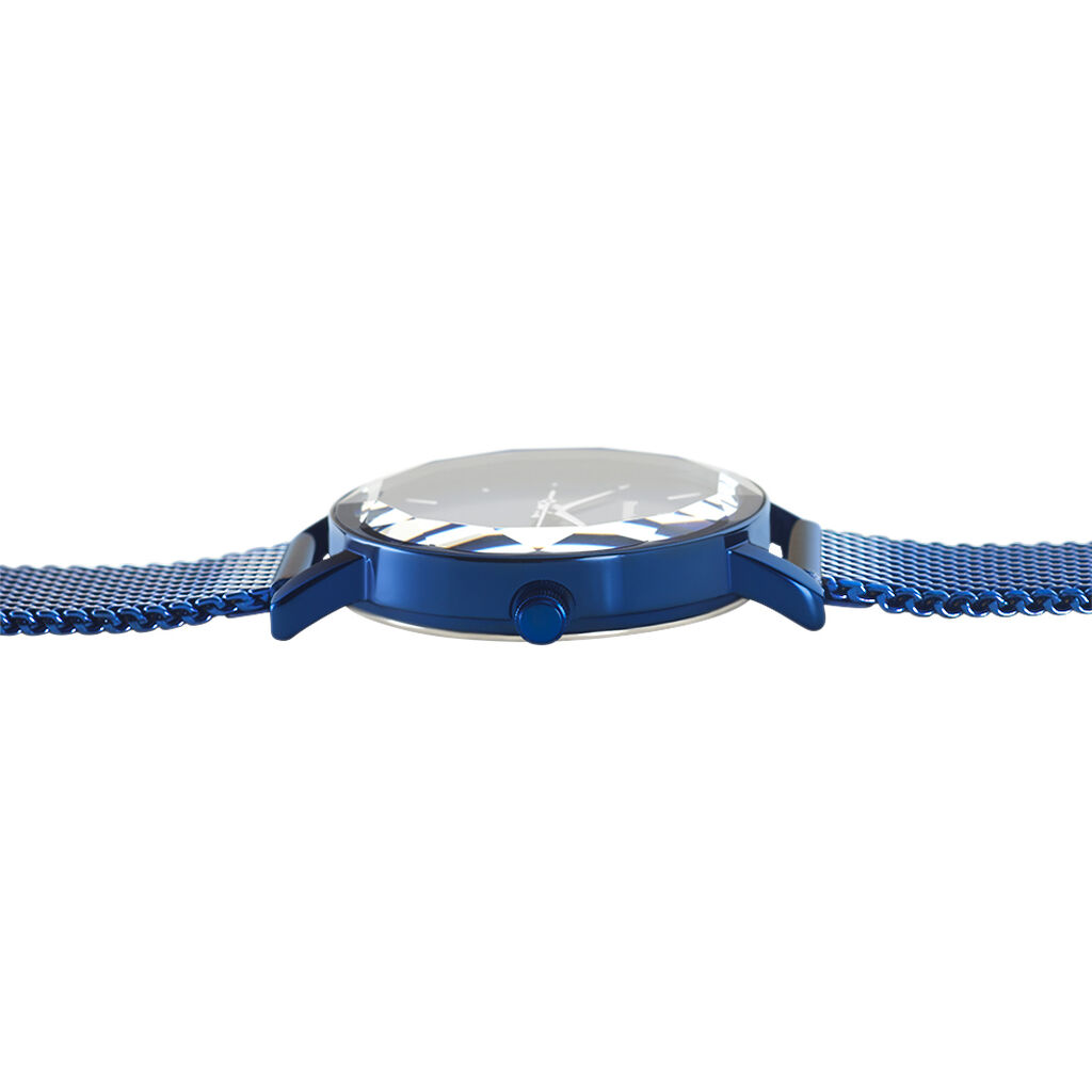 Montre Lannier Pierre Multiples Acier Bleu