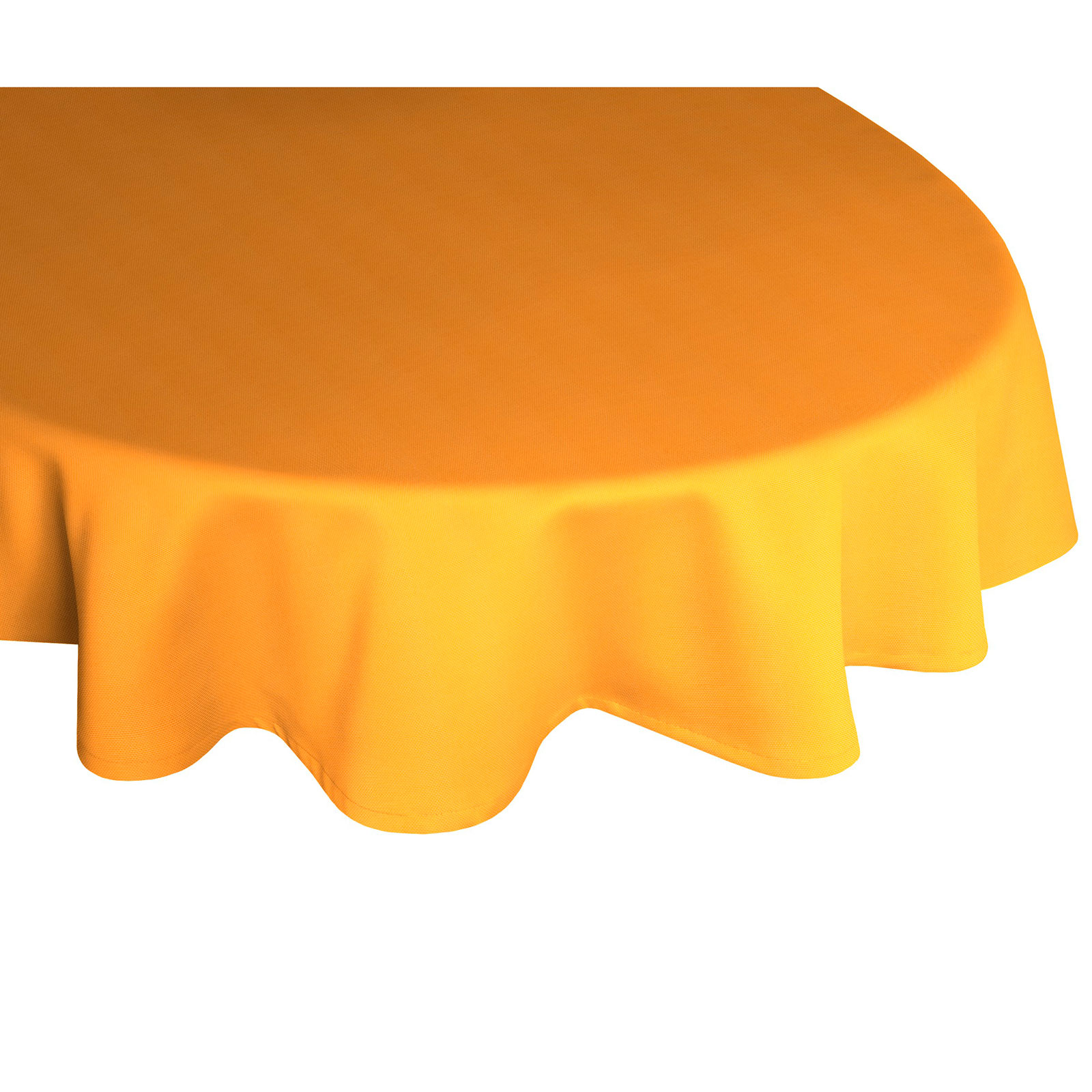Tischdecke WIRTHNATUR - orange - oval - mit U-Saum