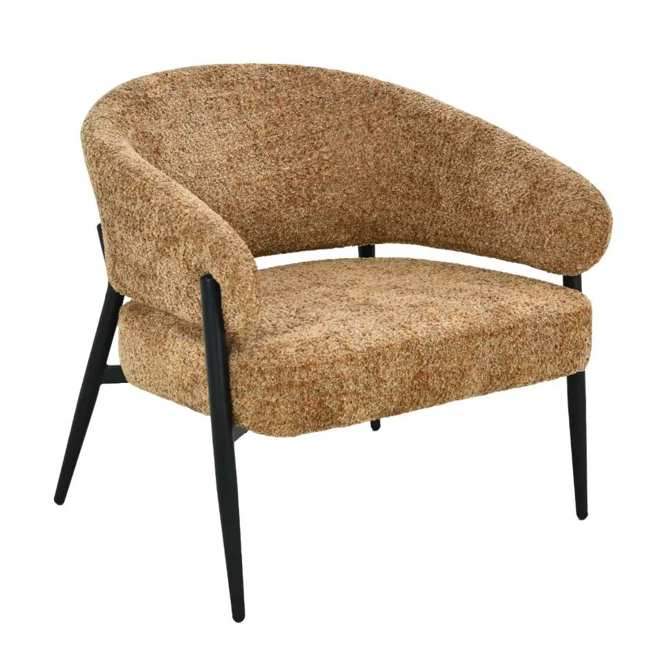 Livingfurn - Fauteuil Dilan Venga Cognac - 72.5x73x75cm