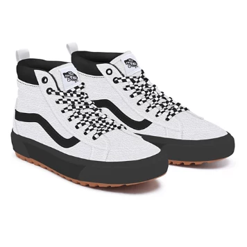 White Leather Sk8-Hi MTE-1 Personalizzate