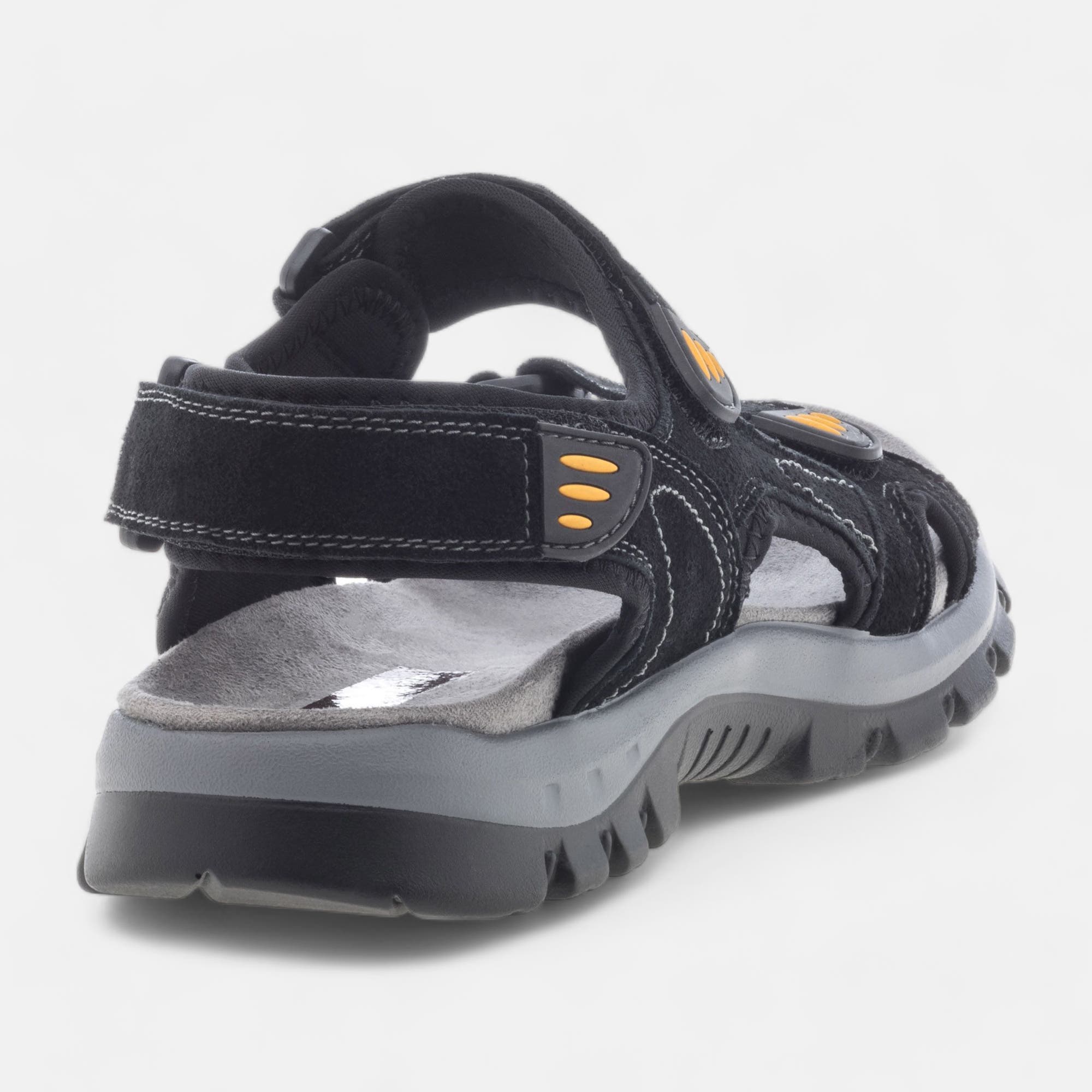 Sandales Homme en cuir noir