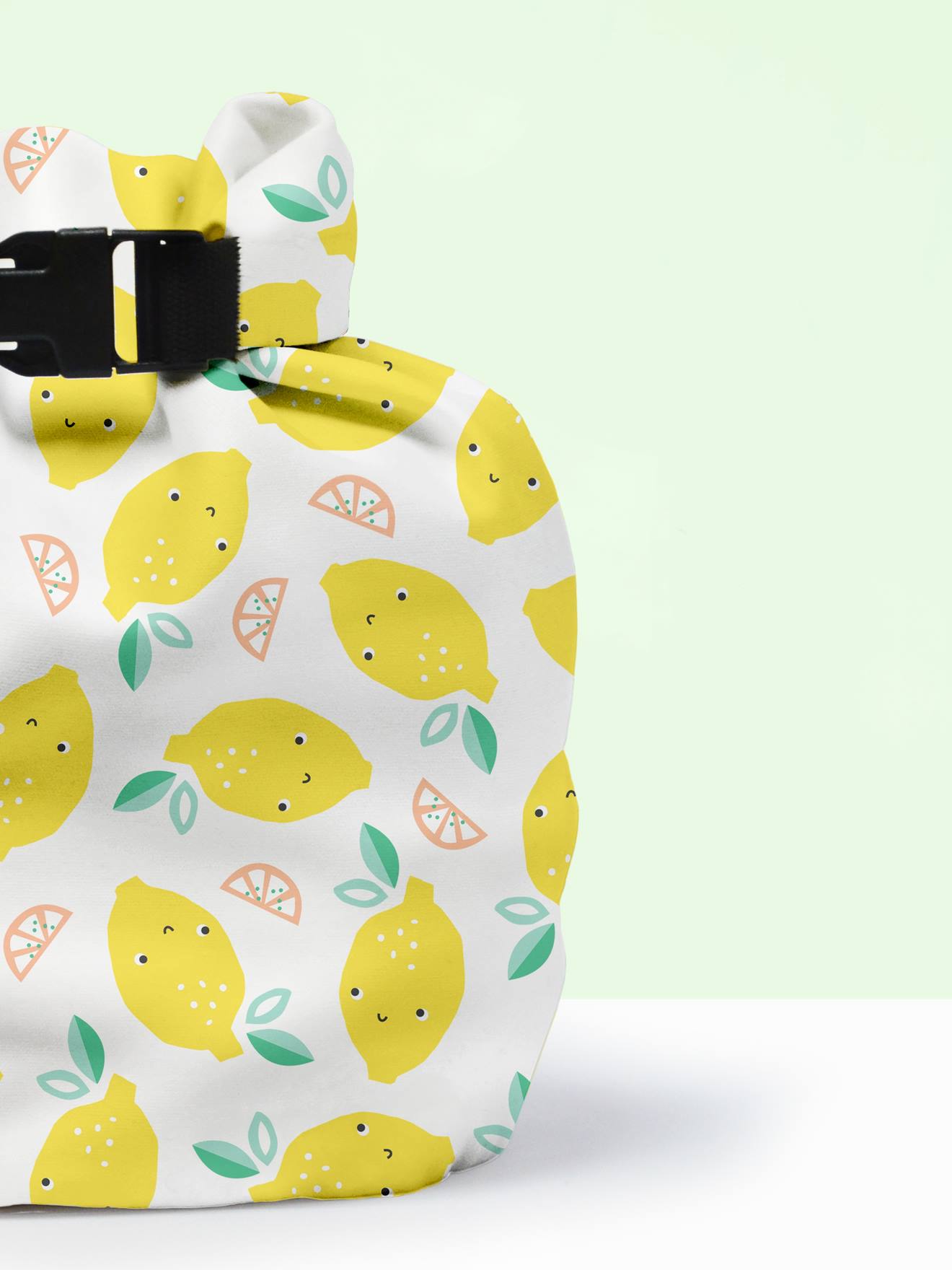 Bolsa impermeável BAMBINO MIO, branca clara, bicolor/multicolorida