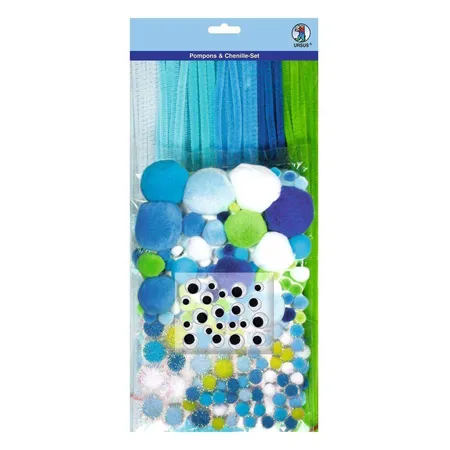 URSUS Pompons und Chenille Set 4, 300 Teile