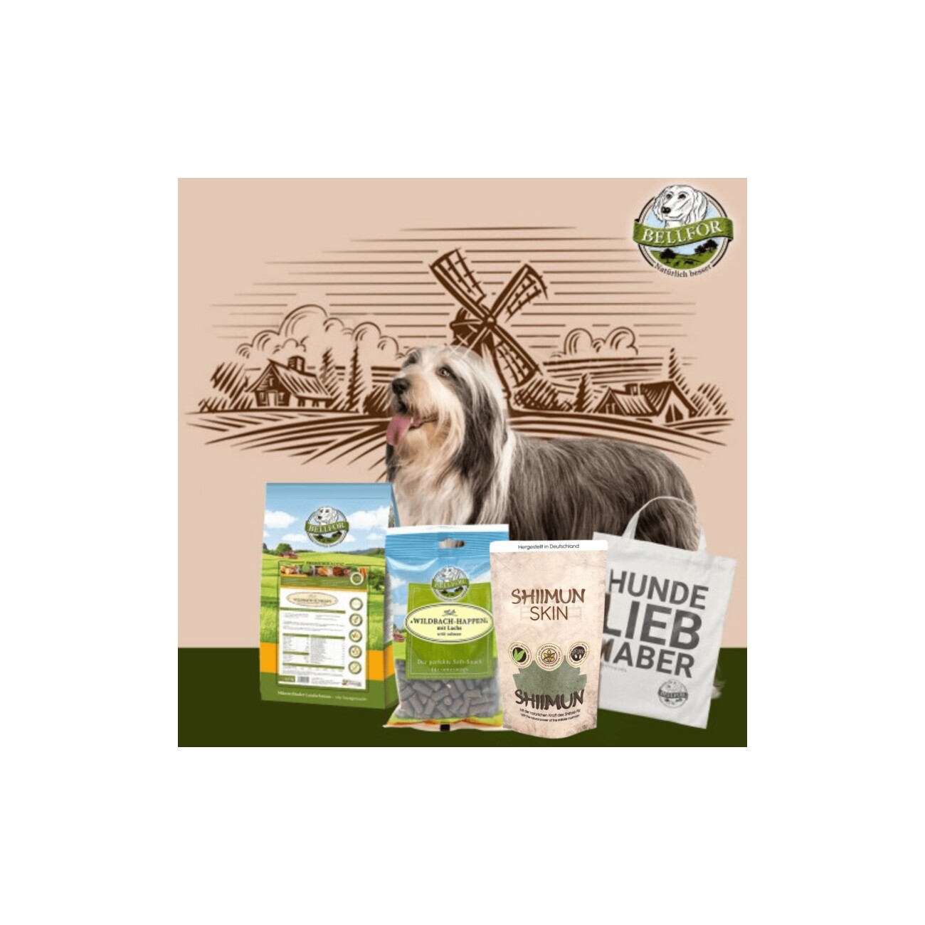Bellfor Bearded Collie Futter Set