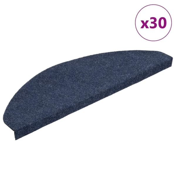 vidaXL Selvklebende trappematter 30 stk blå 65x22,5x3,5 cm