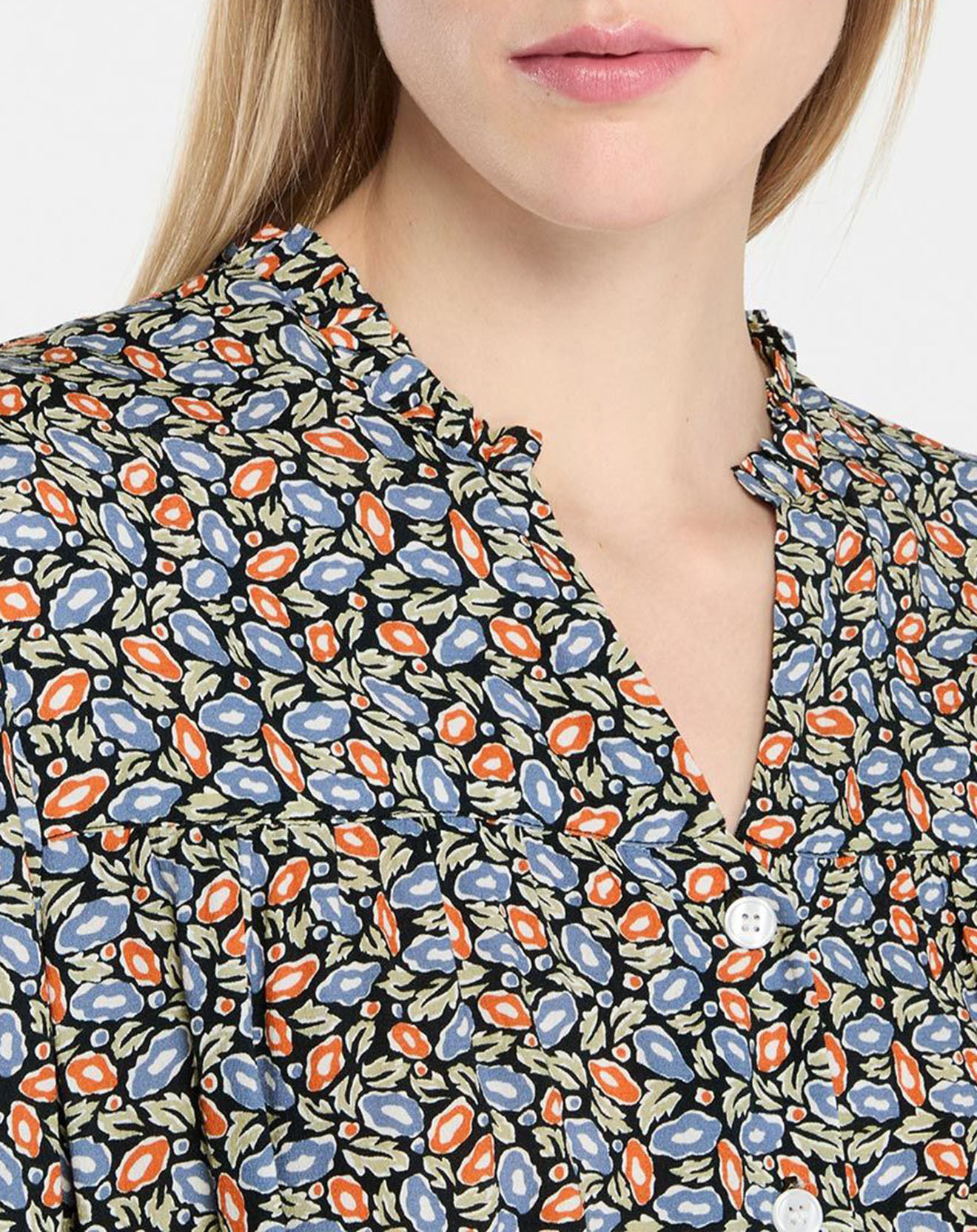 Jodhpur Robe Betty imprimée fleurs noire