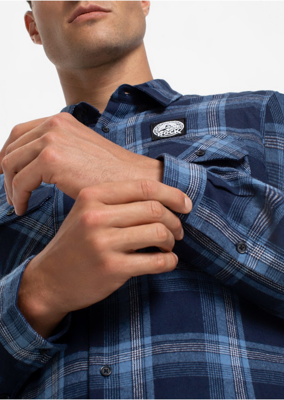 Chemise manches longues en flanelle, Slim Fit