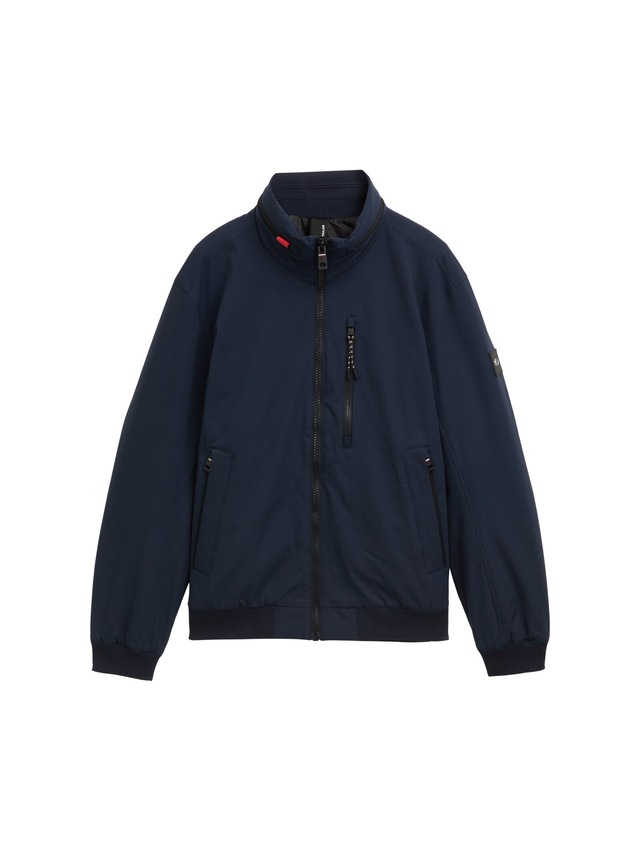 TOM TAILOR Outdoorjacke ohne Kapuze mit Logo Stickerei
