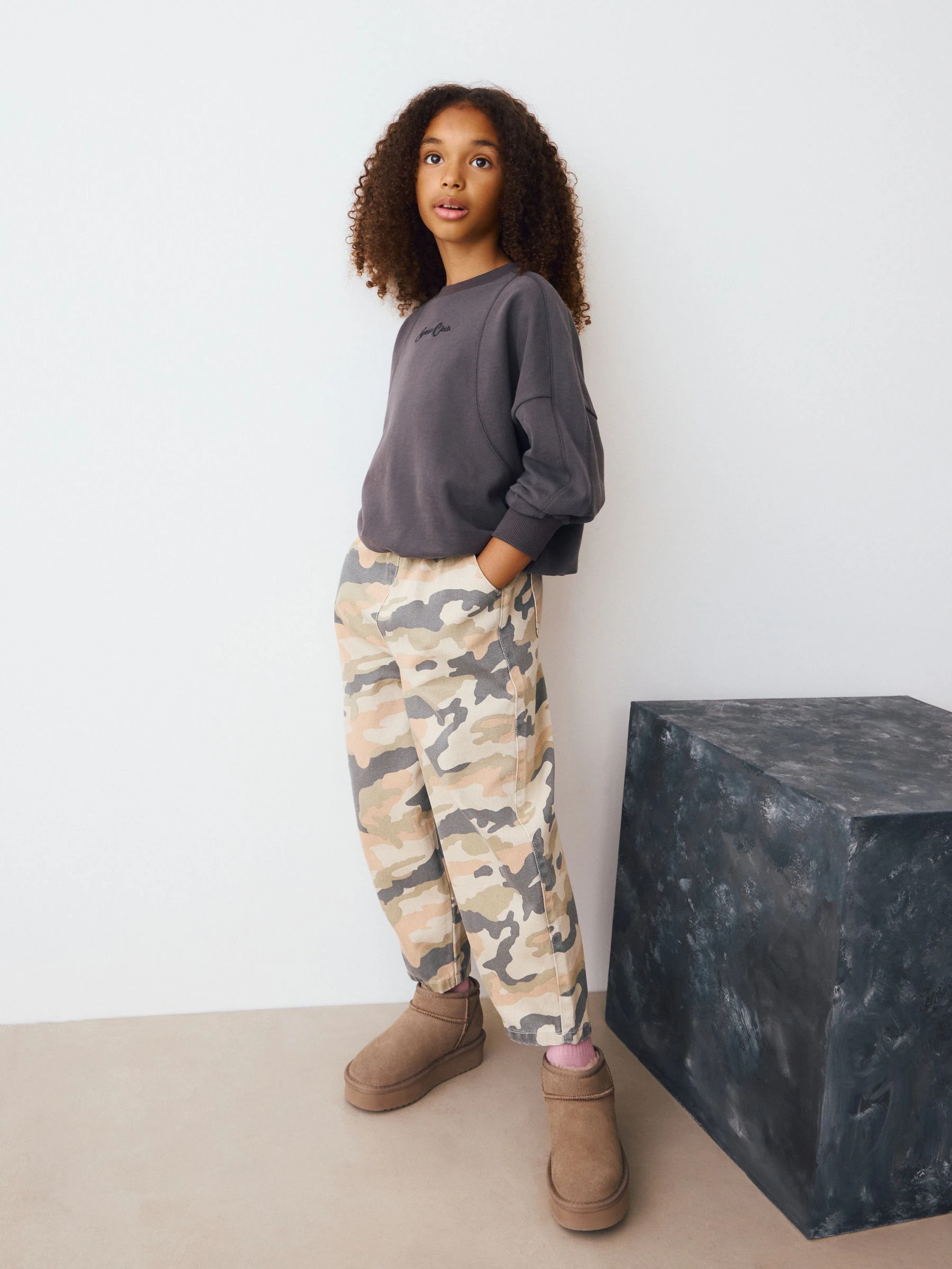 Camouflage - Camouflage Barrel Print Jeans (3-16jr)