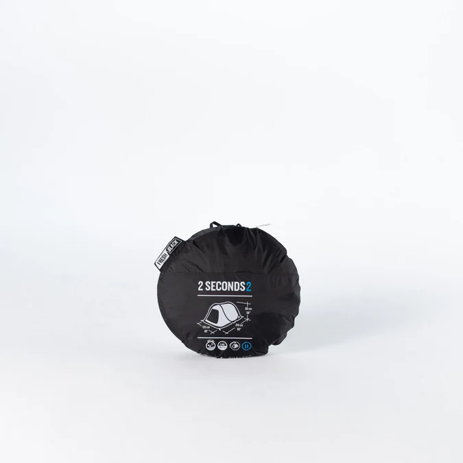 Decathlon Quechua - Barraca de Camping Quechua 2 Second Fresh & Black Impermeável e Pop-Up para 2 Pessoas