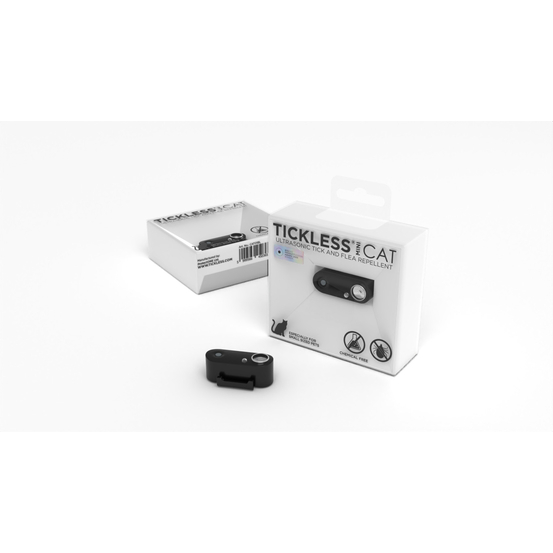Répulsif rechargeable à ultrasons pour chat Tickless Mini Cat noir