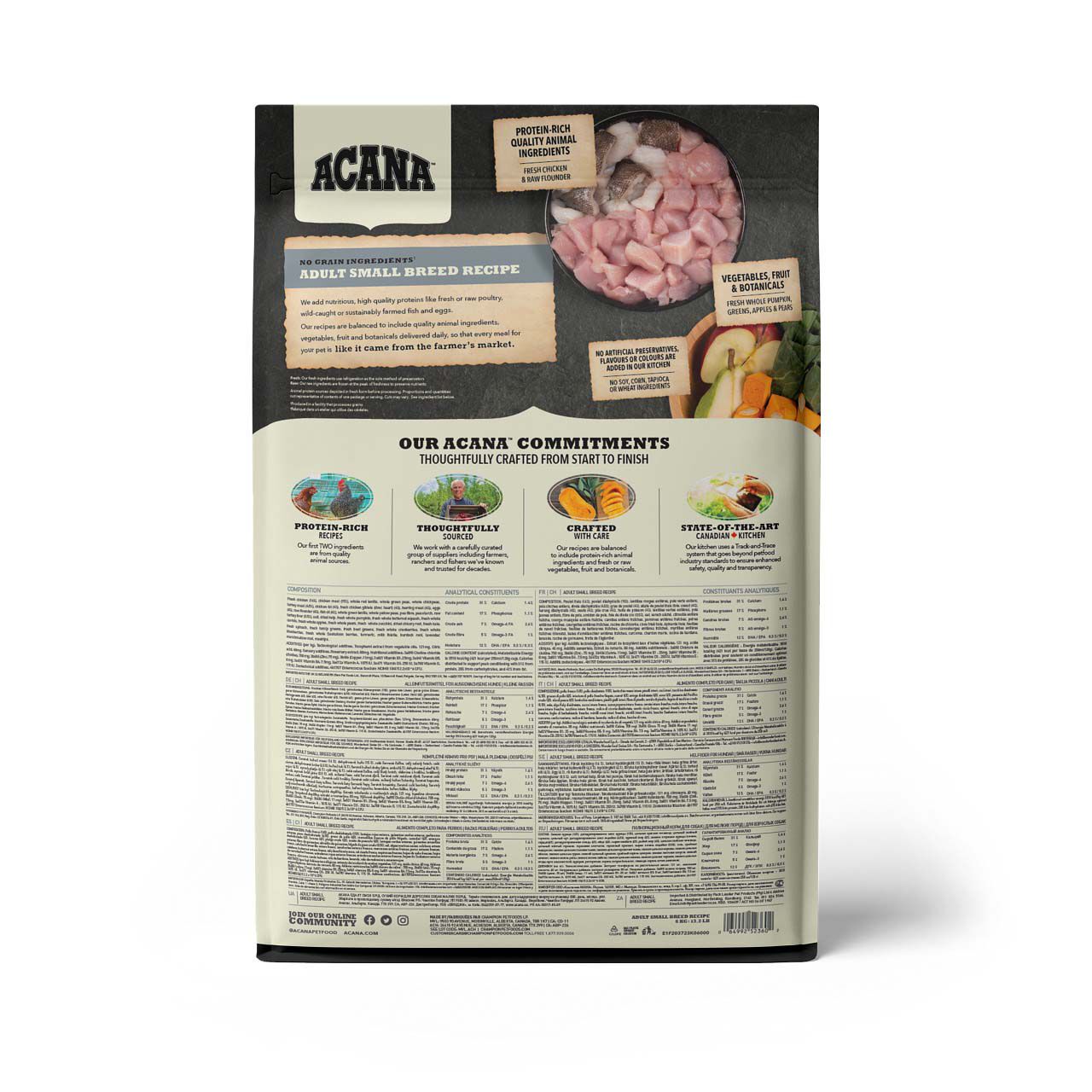 Acana Dog recipe Adult Small - Hondenvoer - 6 Kilogram - gevogelte
