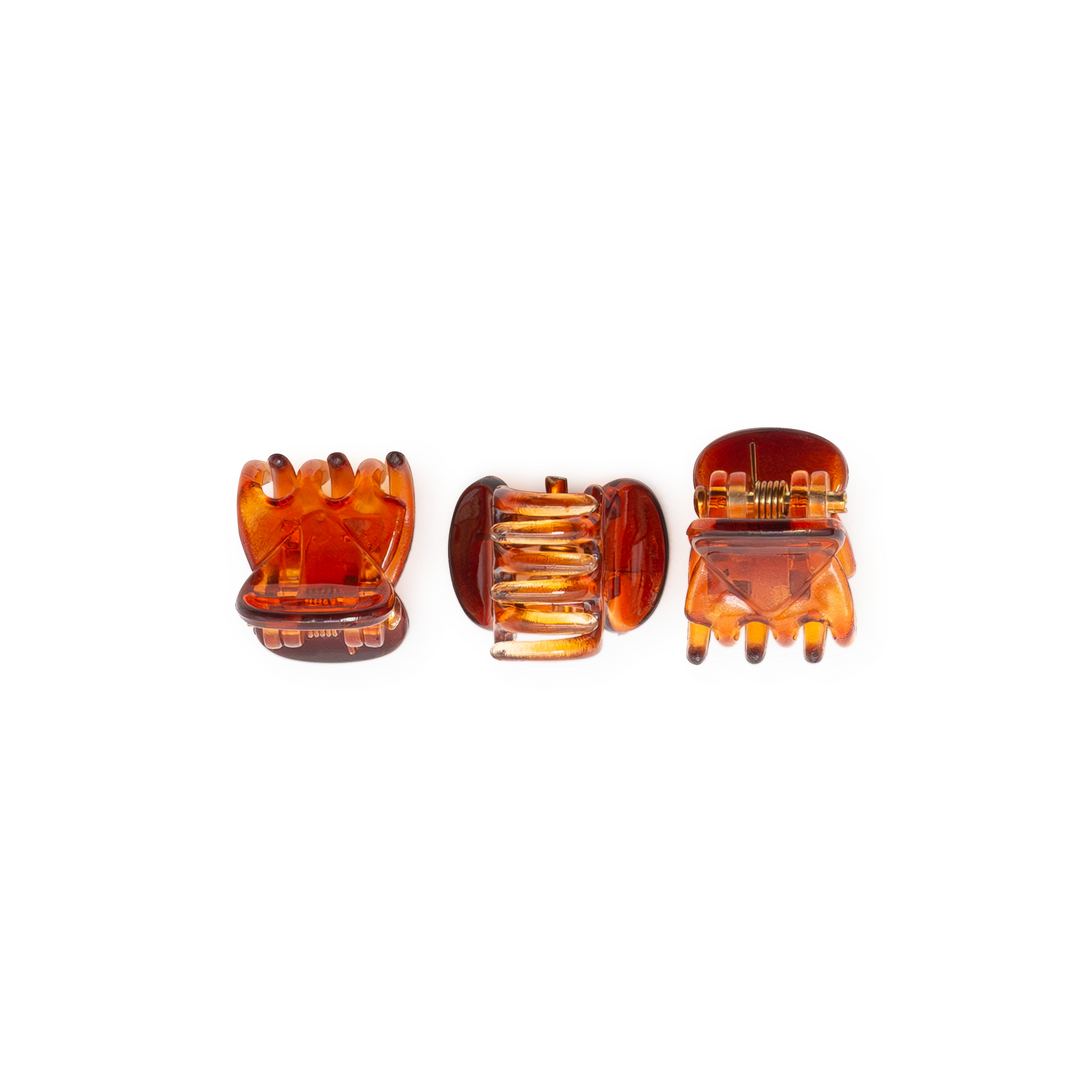 (120er Set) 15mm Mini Haarspangen Klammer Krallen Clips Haarschmuck - Braun