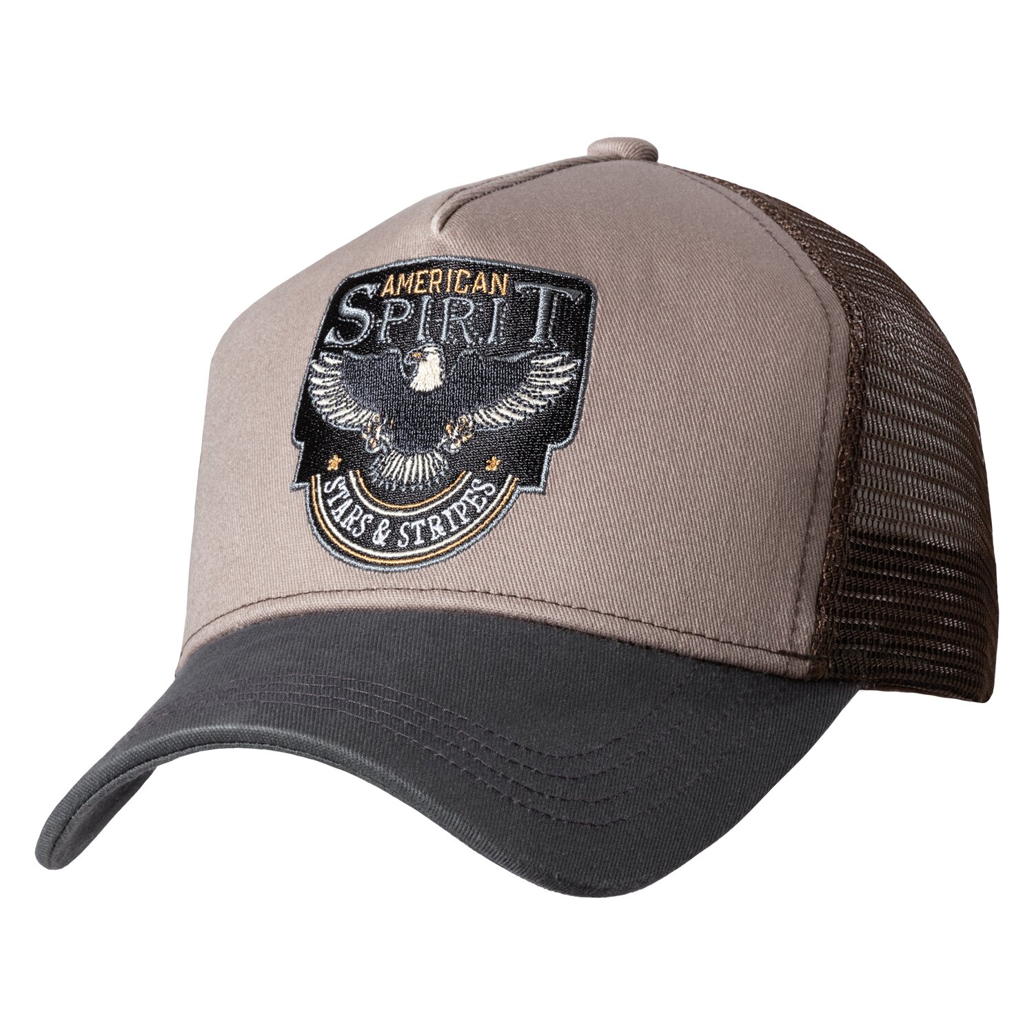STARS & STRIPES Trucker Cap American Spirit  - grau