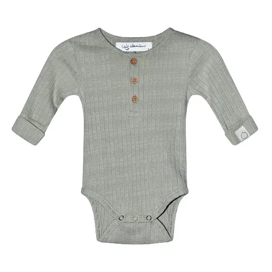 I Dig Denim Combinaison Bowie Boutons Pressions Coton Bio | Vert