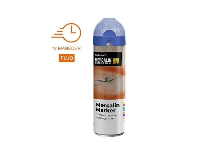 Mercalin Marker fluo 500 ml blå
