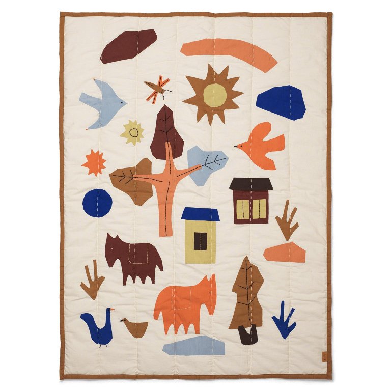 Ferm Living Village Quilted plaid 110x80