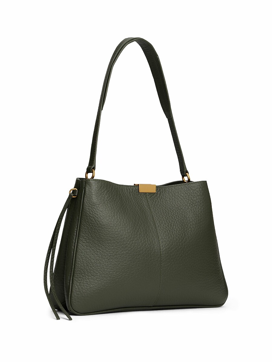 TOMMY HILFIGER<br>Bolsa de ombro casual, couro