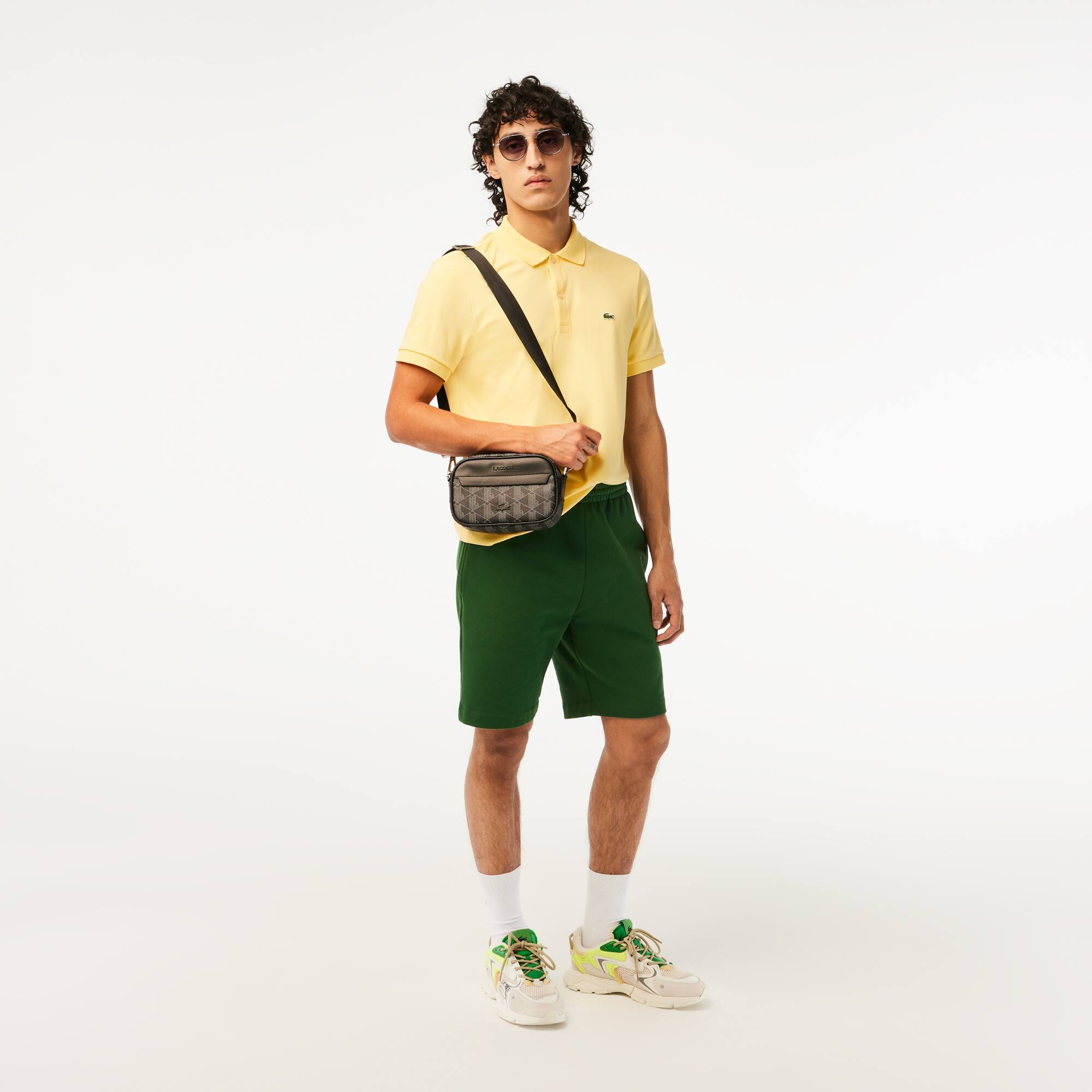 Polo regular fit jersey de coton ultra doux Manches Courtes - Jaune - Lacoste - Homme