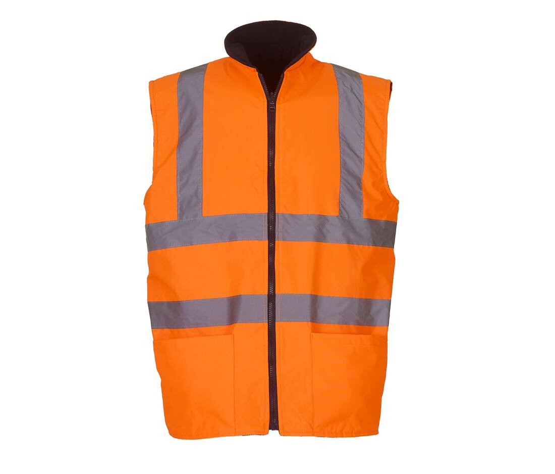 YOKO YK008F - Bodywarmer réversible haute visibilité