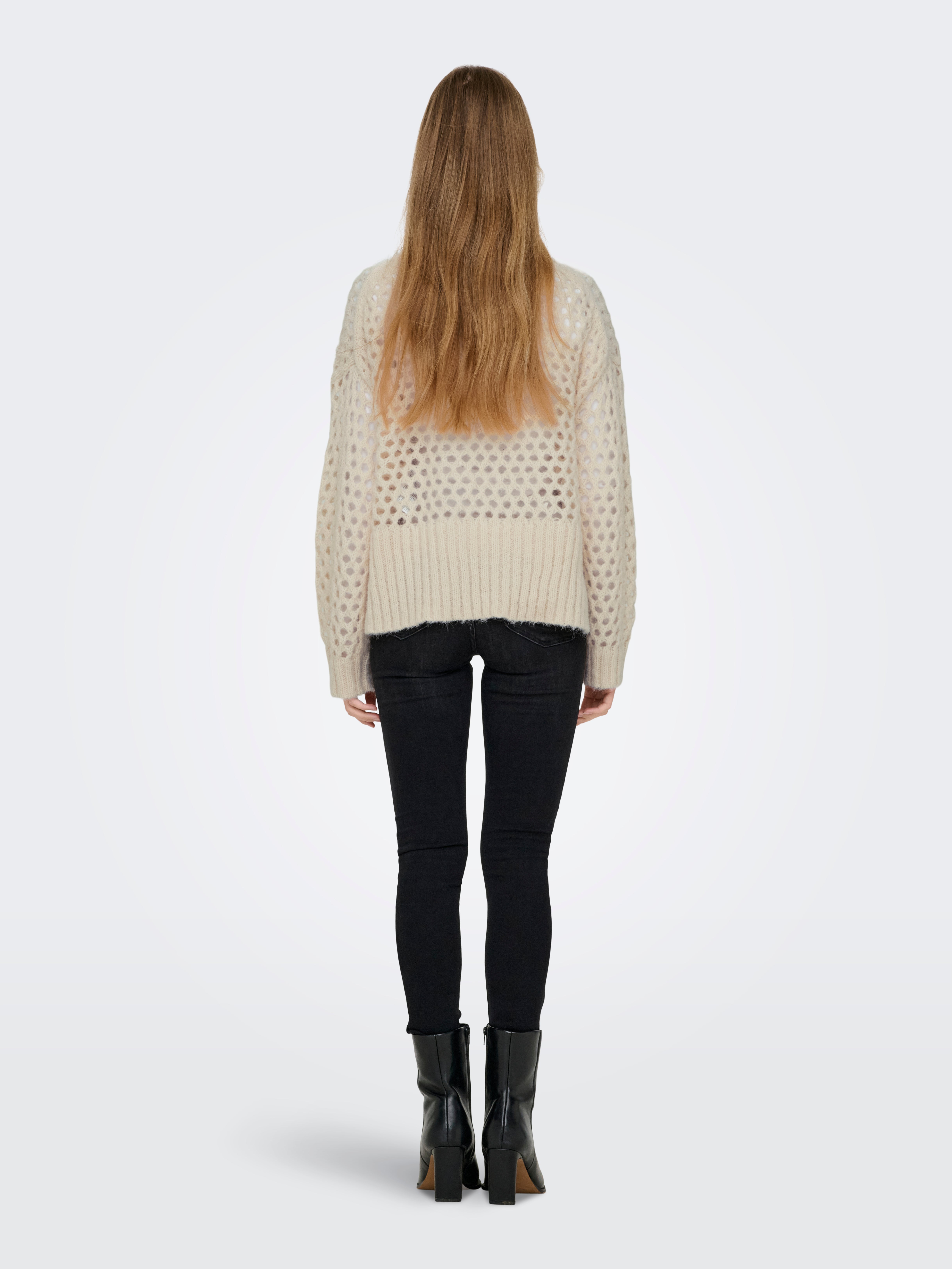 ONLBILLIE Strickpullover Whitecap Gray
