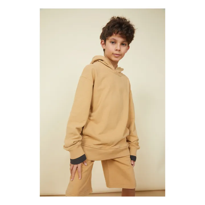 SMALLABLE BASICS Sweat A Capuche Garçon Coton Bio | Beige