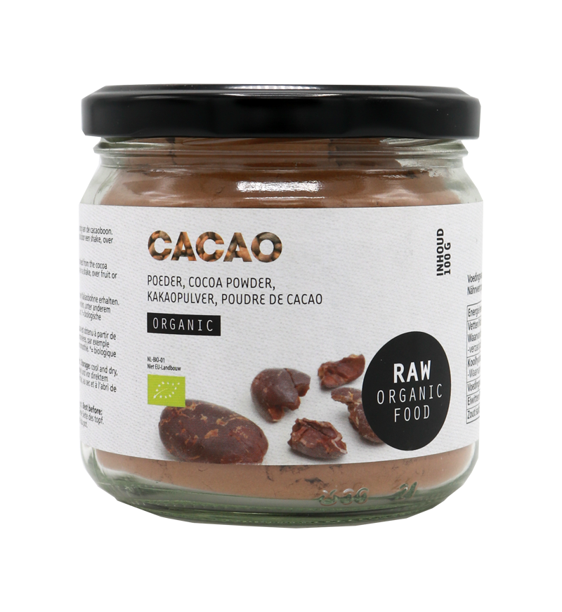 Raw Organic Food Cacao poeder raw (bio) 100 gram